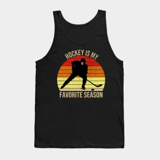 Hockey Is My Favorite Season Vintage Tank Top